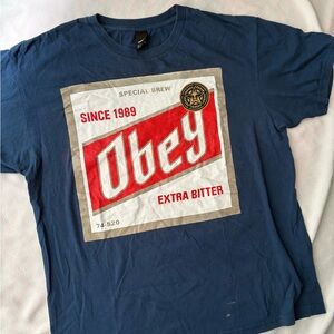 Obey Blue Graphic T-Shirt for Men